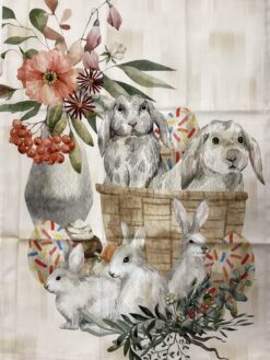 Alternative view of Strofinaccio da Cucina "Risveglio Primaverile" – Edizione Pasquale