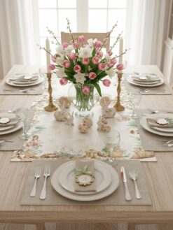 Centrotavola Quadrato "Risveglio Primaverile" – 90x90 cm