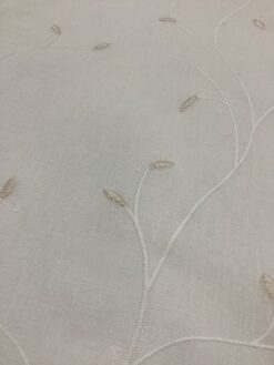 Alternative view of Tessuto mod. Foglie micro ricamate