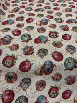 Tessuto Gobelin Natalizio "Gioielli d'Epoca"