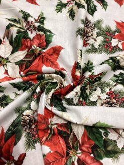 Alternative view of Cotone stelle di Natale fondo bianco