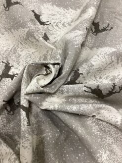 Alternative view of Gobelin con cervi piccoli fondo tortora chiaro