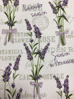 Tessuto antimacchia lavanda e Provenza