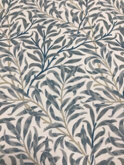 Tessuto antimacchia rami e foglie di salice azzurro