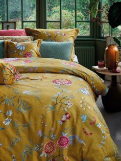 PIP STUDIO  completo lenzuola matrimoniale Flower Festival variante Yellowstone