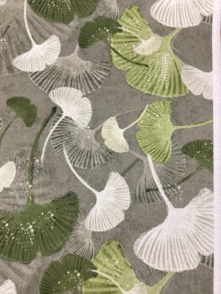Alternative view of Tessuto antimacchia foglie di Ginkgo biloba sfumature di verde