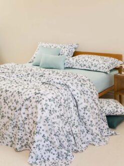 NEITH completo lenzuola matrimoniale modello Filly variante verde