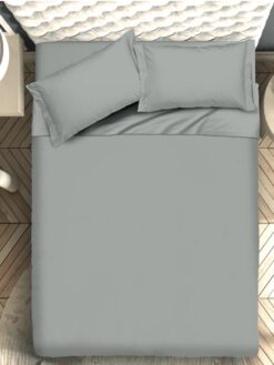 Completo lenzuola BAMBOO 100% fibra naturale variante grigio