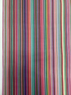 Tessuto resinato righe multicolore