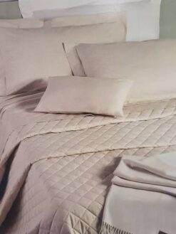 Alternative view of BORBONESE Quilt matrimoniale variante écru