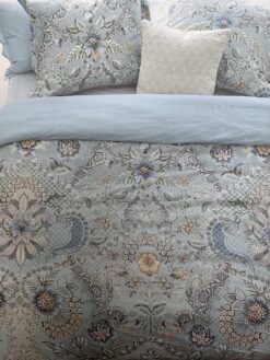 PIP STUDIO Completo lenzuola matrimoniale Saluti Grandi variante light blue