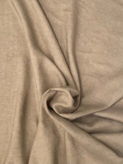 Alternative view of Tessuto in lino marrone chiaro